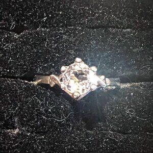 Silver Solitaire CZ Ring